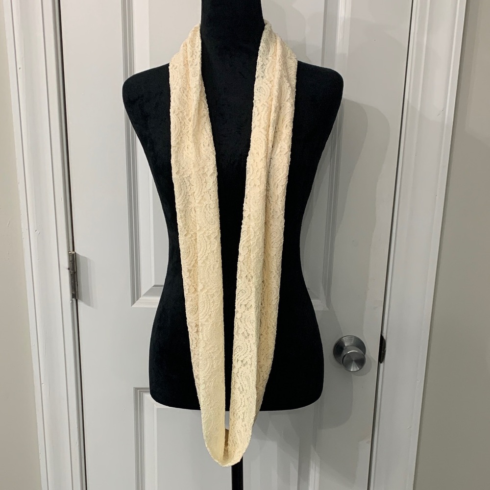 Chic Cream Loop Scarf